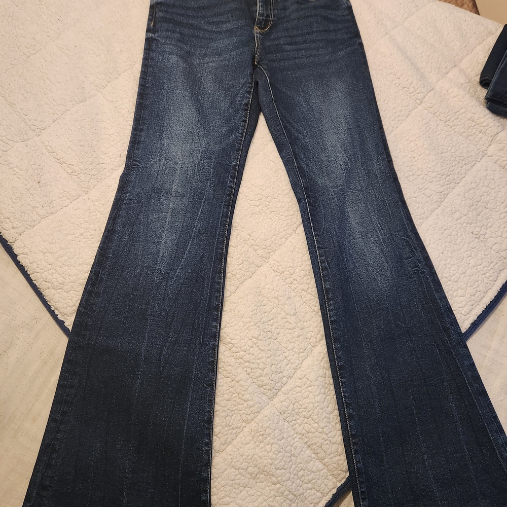 Zara Navy Flare Women's Jeans